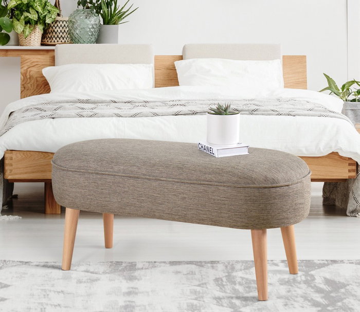 Atelier Del Sofa Puf de Lino Coffee